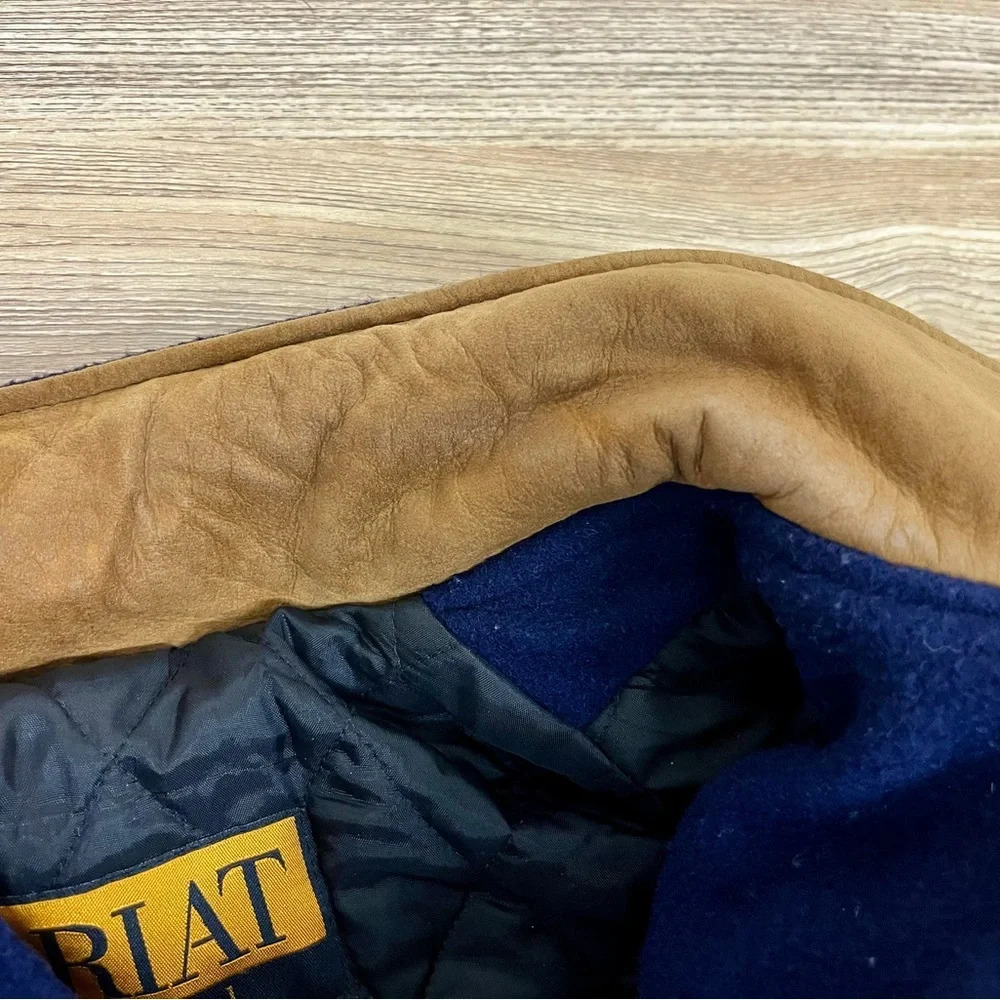Ariat Wool / Suede Men’s Jacket Full Zip Chore Barn Farm Heavyweight VTG - Picture 16 of 16